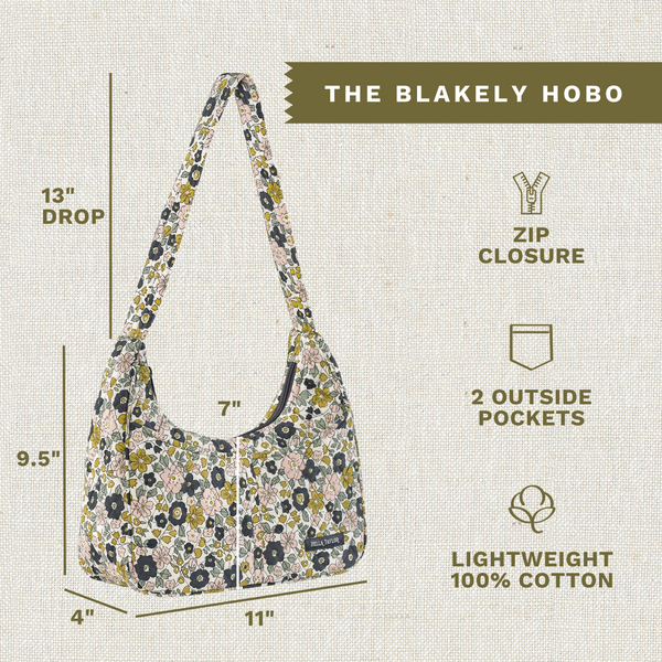 Delicate Floral Charcoal Blakely