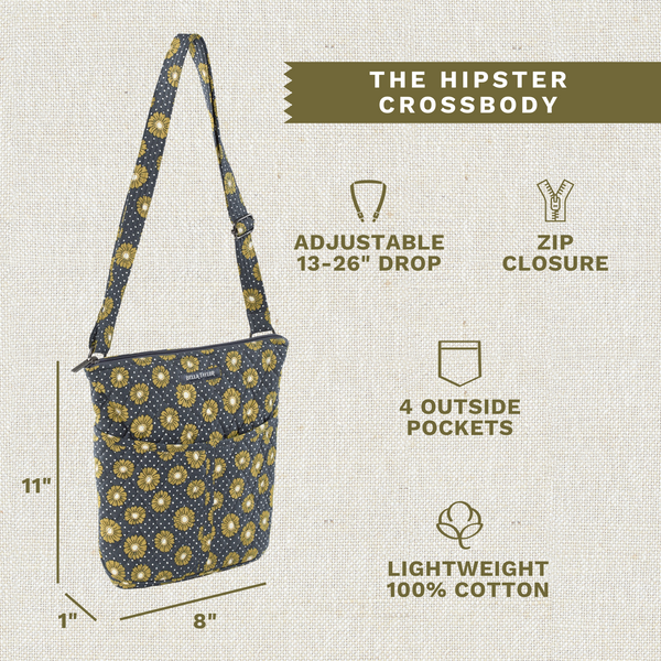 Dotted Daisy Charcoal Hipster