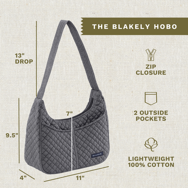 Dark Denim Blakely Shoulder Bag