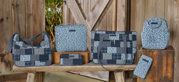 Lifestyle image showcasing a bestselling assortment of bags and accessories arranged together.