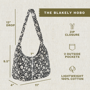 Bicolor Floral Black Blakely