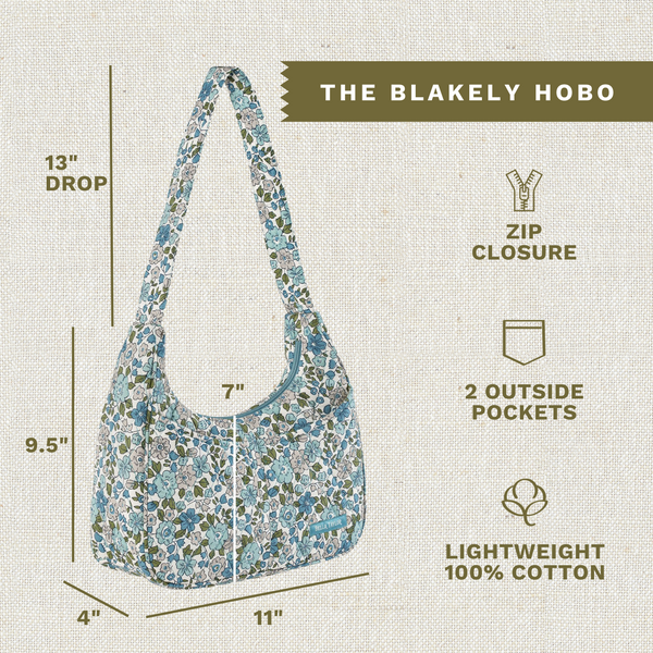 Delicate Floral Blue Blakely