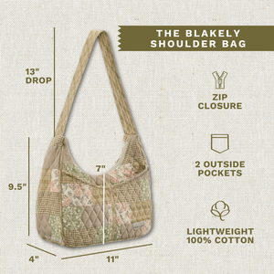 Cameo Rose Patchwork Blakely Shoulder Bag