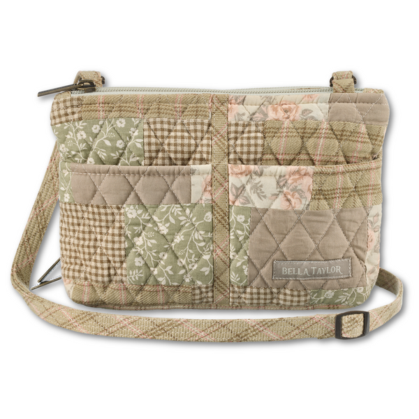 Cameo Rose Patchwork Essentials Wallet Crossbody