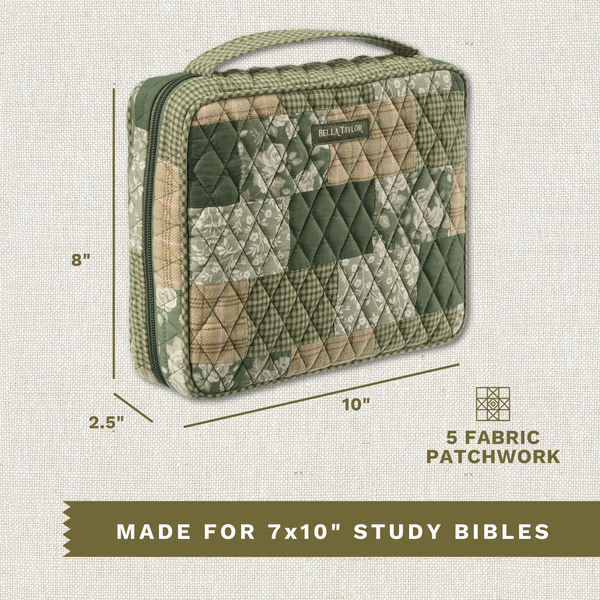 Heirloom Rose Patchwork Bible Cover