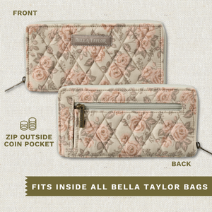 Cameo Rose RFID Slim Card Wallet