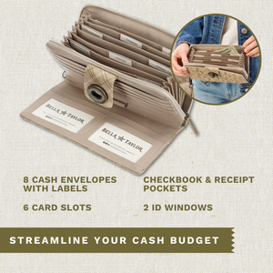 Willow Plaid RFID Cash System Wallet