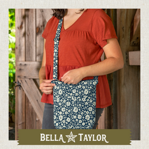 Bicolor Floral Navy Hipster