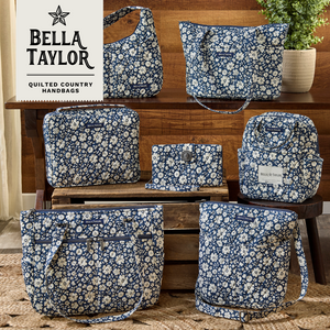 Bicolor Floral Navy Hipster