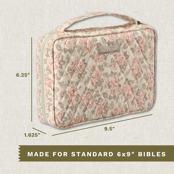 Cameo Rose Small Bible Cover