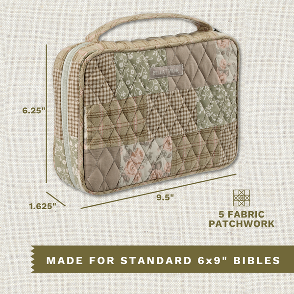 Cameo Rose Patchwork Small Bible Cover