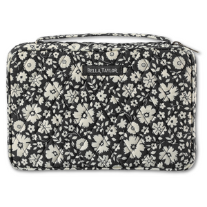 Bicolor Floral Black Small Bible Cover