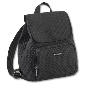 Solid Black Mini Backpack