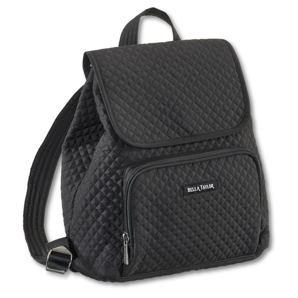 blank cotton mini backpack Solid Black Mini Backpack