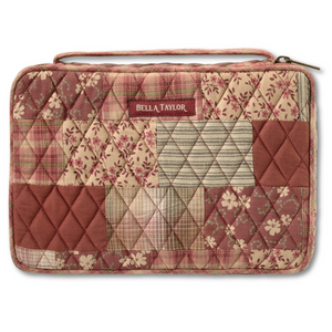 Burgundy Patch Small Bible Cover