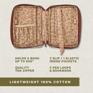 Burgundy Patch Small Bible Cover