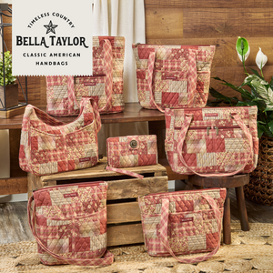 Burgundy Patch Small Bible Cover