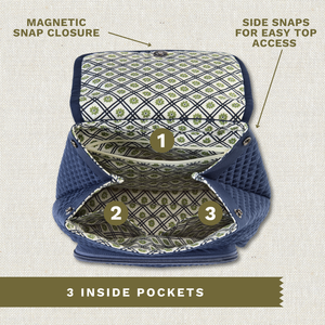 Solid Navy Mini Backpack