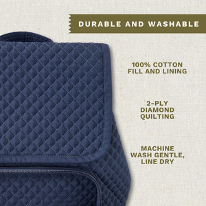 Solid Navy Mini Backpack