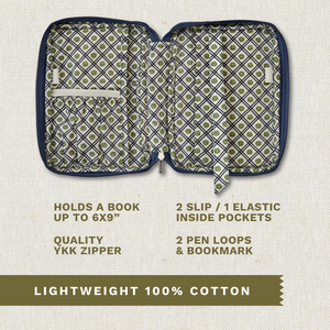 Solid Navy Small Bible Cover