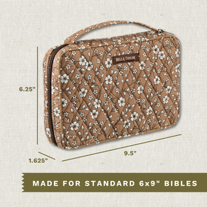 Vintage Vine Brown Small Bible Cover