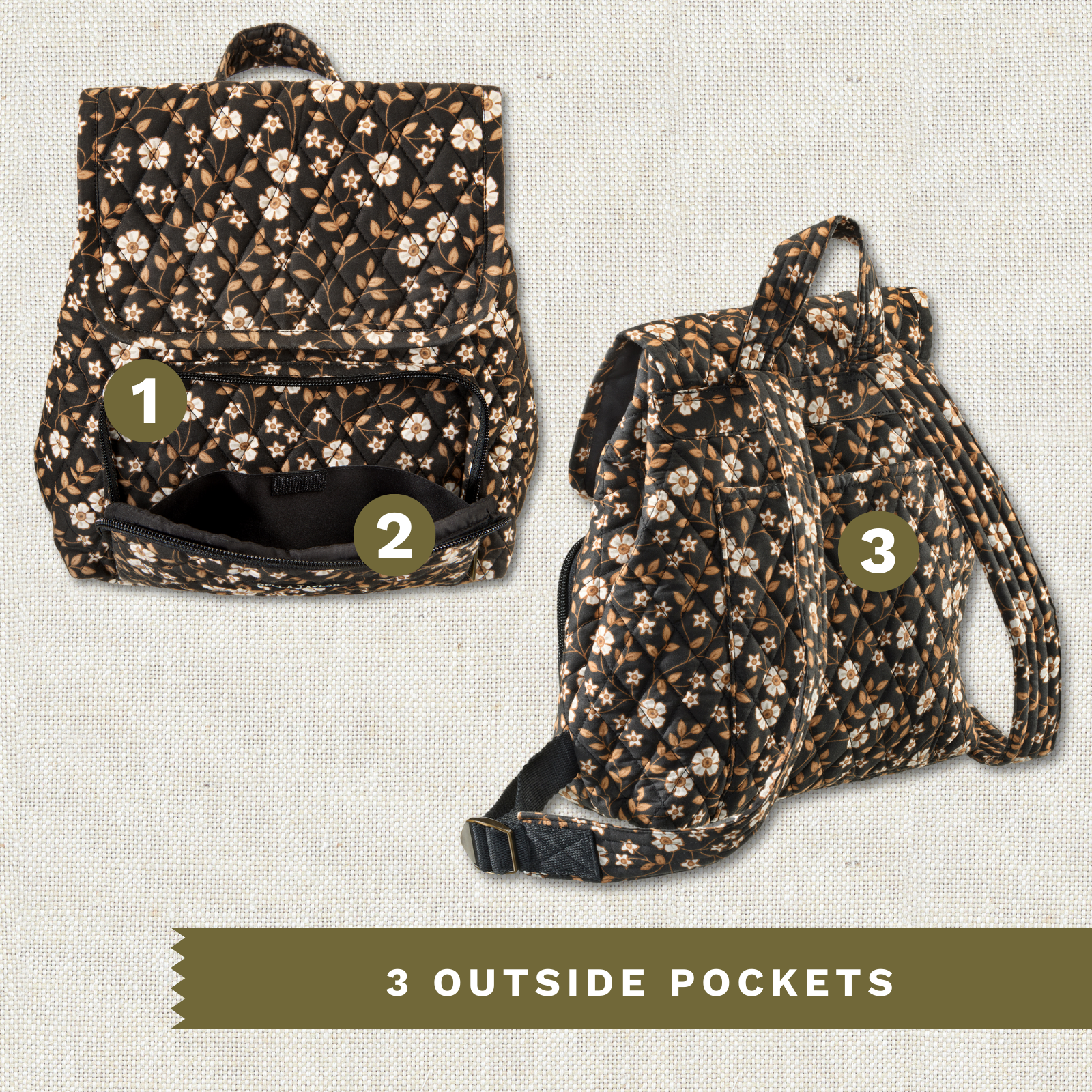 Vintage Vine Midnight Mini Backpack