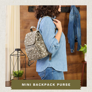 Woodland Floral Mini Backpack