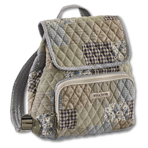 Khaki Patchwork Mini Backpack
