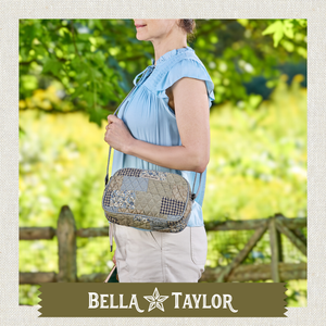 Khaki Patchwork Simple Crossbody