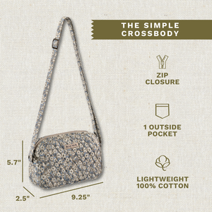 Khaki Floral Simple Crossbody