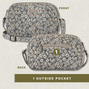 Khaki Floral Simple Crossbody