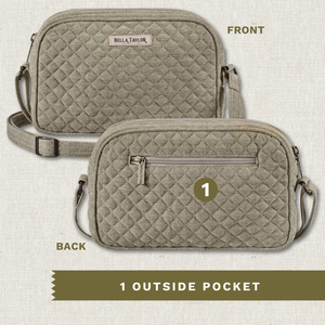 Khaki Chambray Simple Crossbody