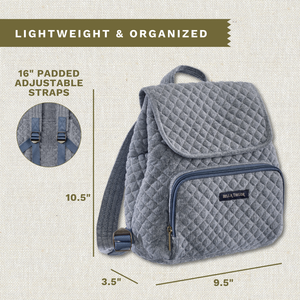 Blue Chambray Mini Backpack