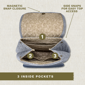 Blue Chambray Mini Backpack