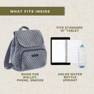 Blue Chambray Mini Backpack