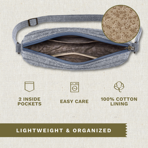 Blue Chambray Simple Crossbody