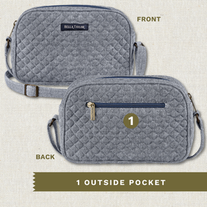 Blue Chambray Simple Crossbody