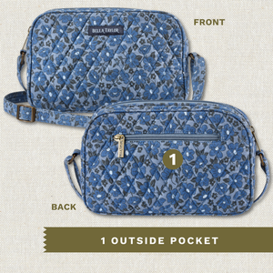 Navy Floral Simple Crossbody