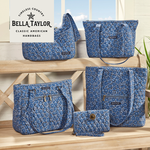 Navy Floral Lunch Tote