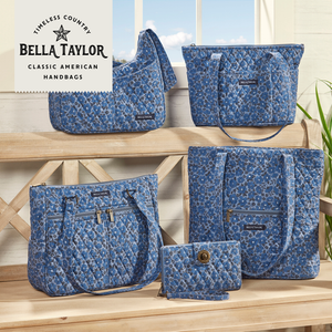 Navy Floral ID Lanyard