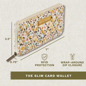 Prairie Meadow RFID Slim Card Wallet