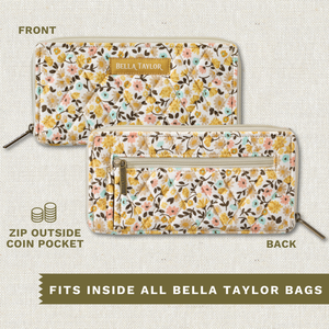 Prairie Meadow RFID Slim Card Wallet