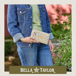 Prairie Meadow RFID Wrist Strap Wallet