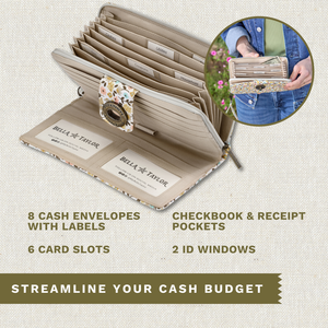 Prairie Meadow RFID Cash System Wallet