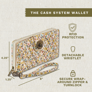 Prairie Meadow RFID Cash System Wallet