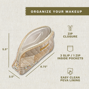 Prairie Meadow Patch Cosmetic Pouch