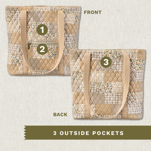 Prairie Meadow Patch Large Tote