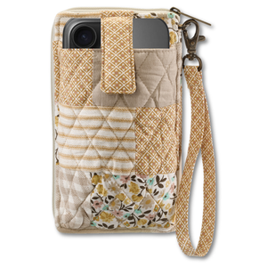 Prairie Meadow Patch RFID Cell Phone Wristlet