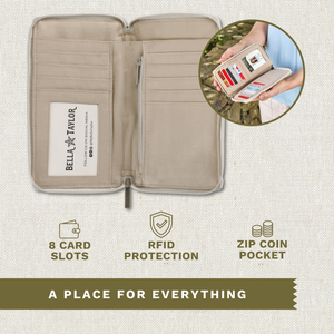 Prairie Meadow Patch RFID Cell Phone Wristlet