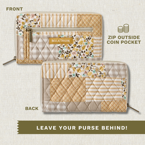 Prairie Meadow Patch RFID Wrist Strap Wallet